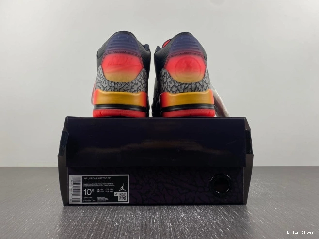 Bmlin Shoes Rio Balvin J 3 FN0344-001 x Jordan Air 0807